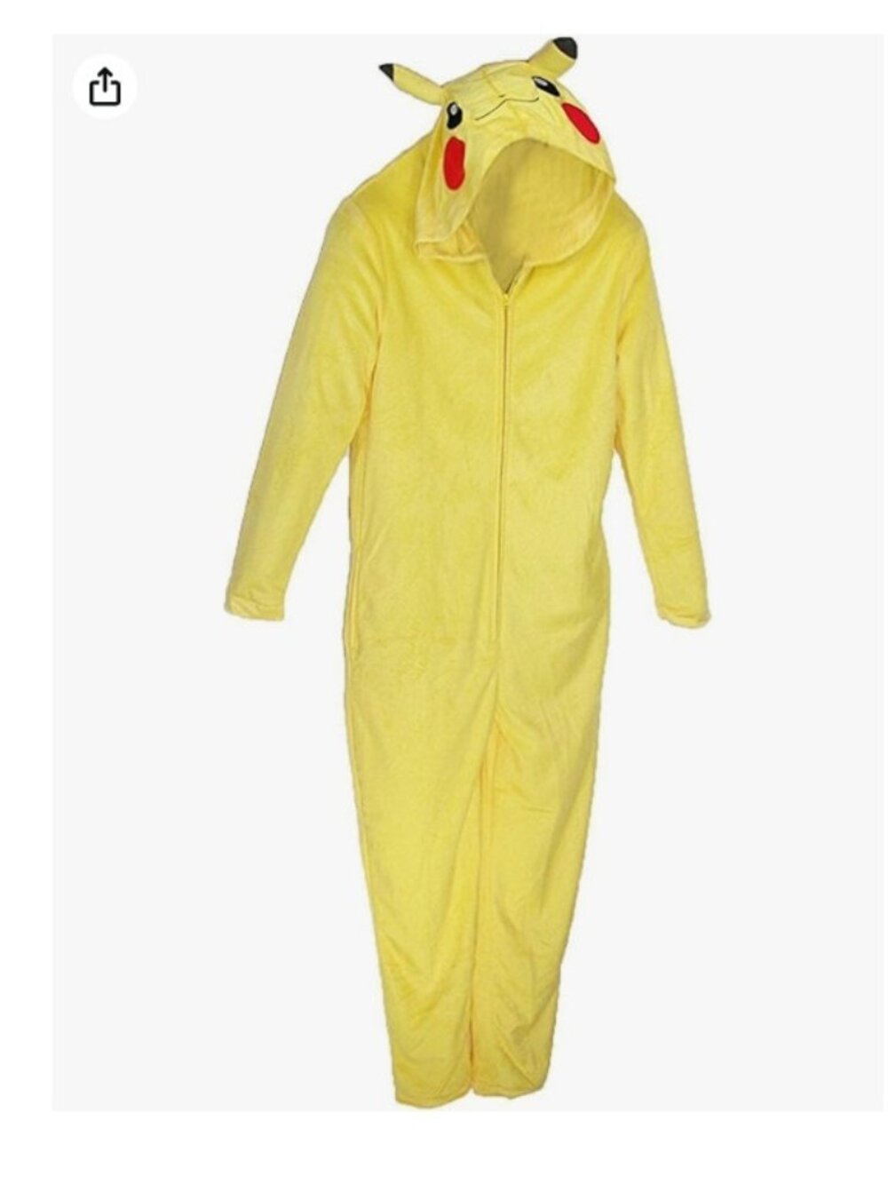Pokémon Pikachu One Piece Union Suit Costume Cosplay Unisex KIDS 12 Years NWT